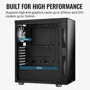 Aerocool Python táp nélküli ablakos ház fekete (AEROPGSPYTHON-G-BKRG)