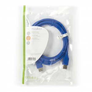 Nedis USB 3.0 hosszabbítókábel 2m kék ( CCGP61010BU20)