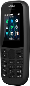 Nokia 105 (2019) mobiltelefon fekete (16KIGB01A18)