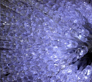 IRIS Jégcsap alakú S2 szabványos/hideg fehér/120db LED-es/napelemes fénydekoráció  (044-14)