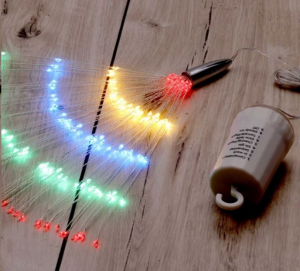 IRIS Tűzijáték stílusú 8 programos/távirányítós/több színű/200db LED-es/2xAA elemes fénydekoráció  (250-06)