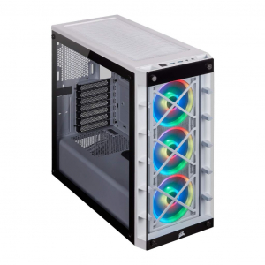 Corsair iCUE 465X RGB táp nélküli ablakos ház fehér (CC-9011189-WW)
