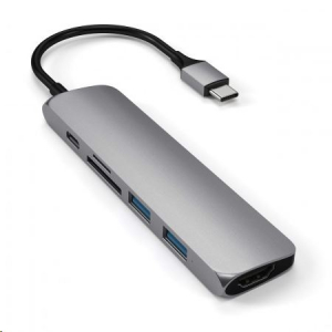 Satechi TYPE-C Slim Multimedia Adapter V2 asztroszürke (ST-SCMA2M)