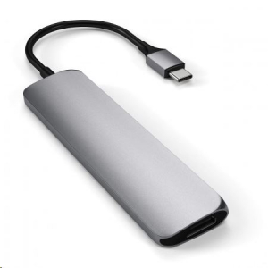 Satechi TYPE-C Slim Multimedia Adapter V2 asztroszürke (ST-SCMA2M)