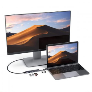 Satechi TYPE-C Slim Multimedia Adapter V2 asztroszürke (ST-SCMA2M)