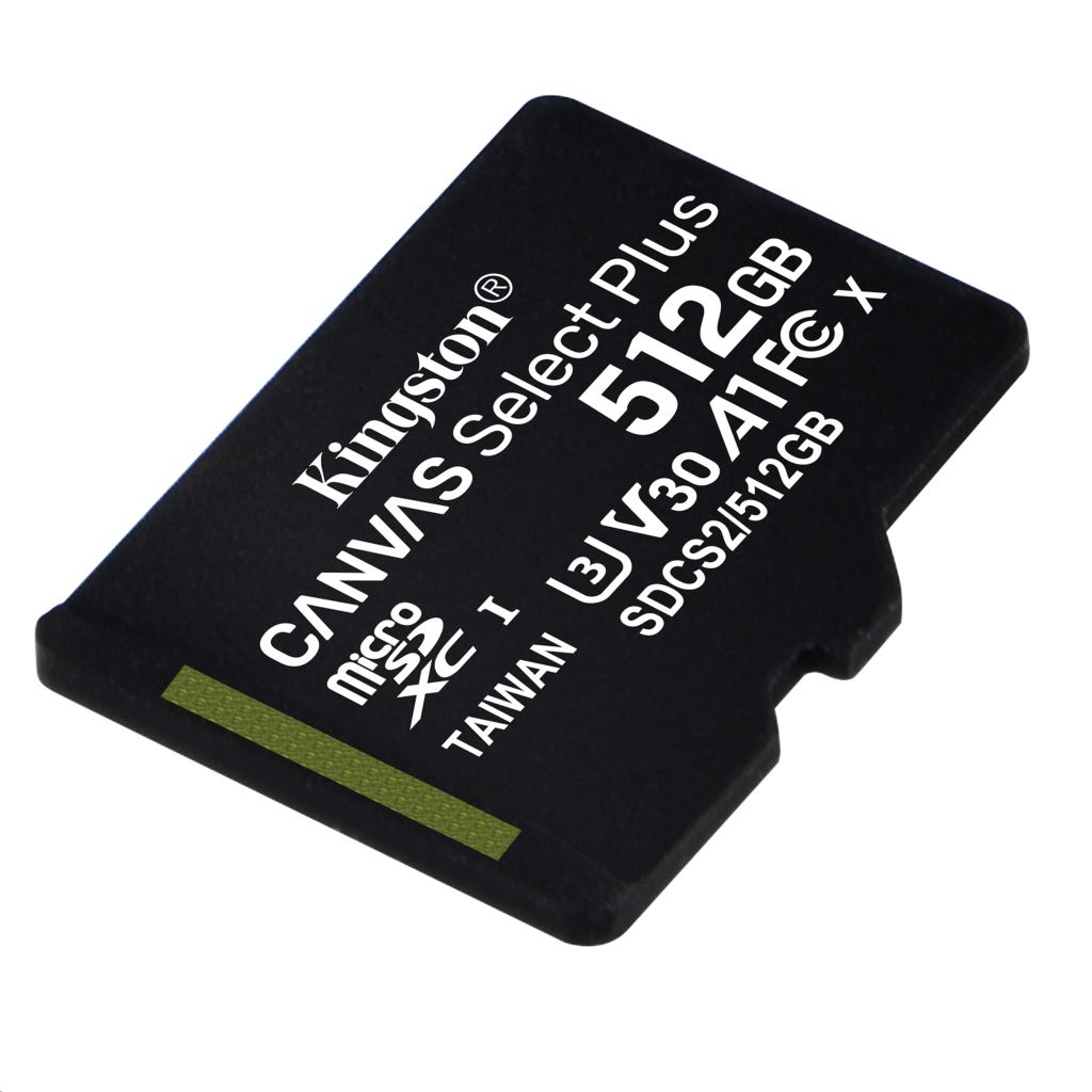 512GB microSDXC Kingston Canvas Select Plus CL10 memóriakártya (SDCS2/512GBSP)