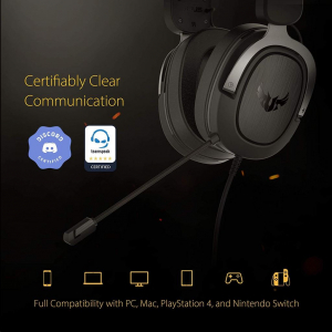 ASUS TUF Gaming H3 7.1 Surround Gaming headset metálszürke (90YH028G-B1UA00)