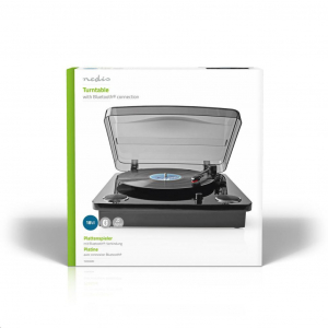 Nedis TURN300BK Bluetooth lemezlejátszó fekete