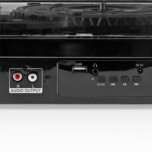 Nedis TURN300BK Bluetooth lemezlejátszó fekete