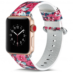 Xpro Apple Watch 42/44mm mintás bőr szíj F2  (116246)