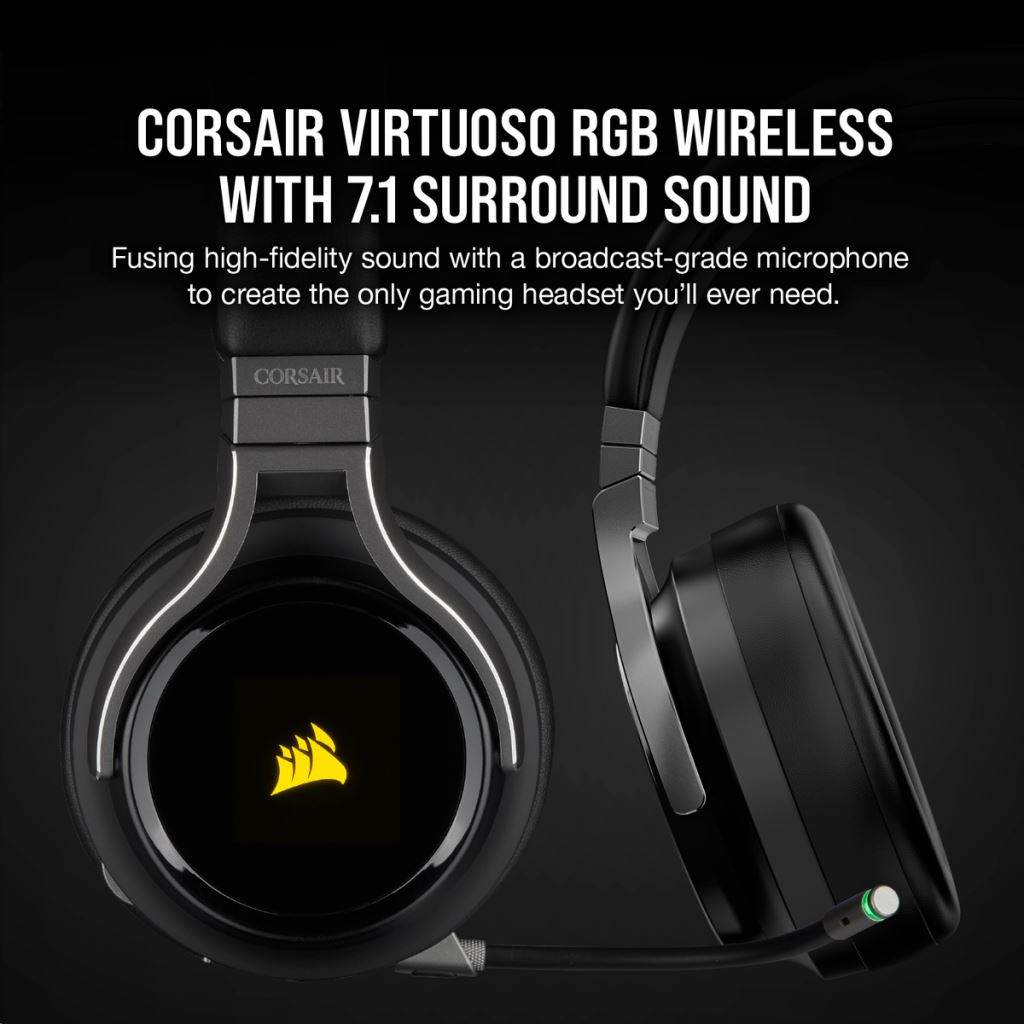 Corsair Virtuoso RGB Wireless Gaming Headset karbon (CA-9011185-EU)