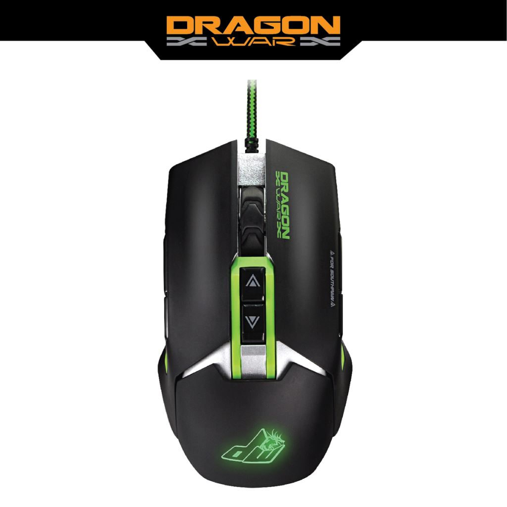 Dragon War G18 S.W.A.P Gaming optikai egér fekete-zöld (ELE-G18)