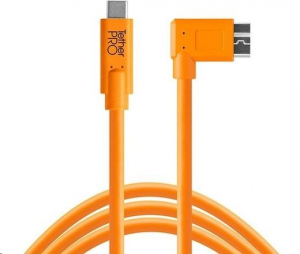 Tether Tools TetherPro USB-C -> 3.0 Micro-B 90fok 4.6m kábel narancssárga (CUC33R15-ORG)