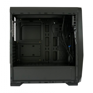 LC Power 700B Hexagon táp nélküli ablakos ház fekete (LC-700B-ON)