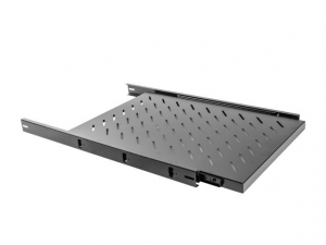 Lanberg 19" 1U 465x750mm csúszó rack polc fekete (AK-1011-B)