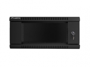Lanberg 4U 19" fali rack szekrény 600x450mm fekete (WF01-6404-10B)