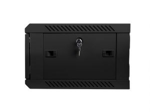 Lanberg 4U 19" fali rack szekrény 600x450mm fekete (WF01-6404-10B)