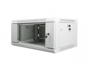 Lanberg 4U 19" fali rack szekrény 600x450mm szürke (WF01-6404-10S)