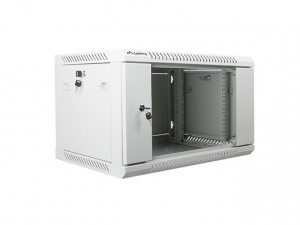 Lanberg 6U 19" fali rack szekrény 600x450mm szürke (WF01-6406-10S)