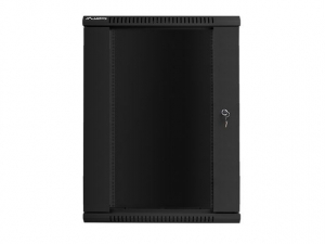 Lanberg 18U 19" fali rack szekr&eacute;ny 600x600mm fekete (WF01-6618-10B)