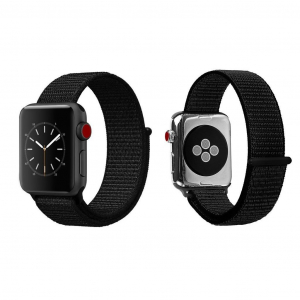 Xpro Apple Watch 42/44mm tépőzáras szíj fekete  (118659)