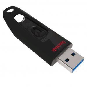 Pen Drive 64GB USB 3.0 SanDisk Ultra fekete  (SDCZ48-064G-U46 / 123836)