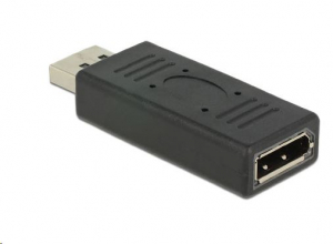 Delock Displayport adapter 1.2-es csatlakozódugóval > Displayport csatlakozóhüvellyel, portkímélővel (65691)