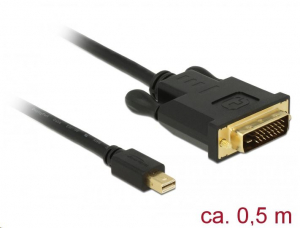 Delock mini Displayport 1.1 dugó > DVI 24+1 dugó 0,5 m kábel (83987)