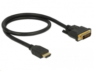 Delock HDMI - DVI 24+1 kétirányú kábel 0,5 m (85651)