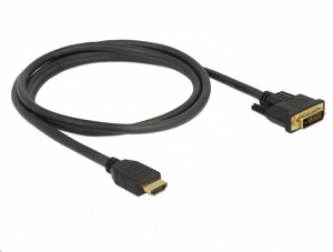 Delock HDMI - DVI 24+1 kétirányú kábel 1,5 m (85653)