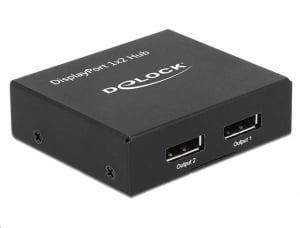 Delock Displayport 1.2-es elosztó 1 x Displayport-bemenet > 2 x Displayport-kimenet 4K (87691)