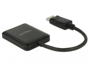 Delock Displayport 1.2-es elosztó 1 x Displayport-bemenet > 2 x HDMI-kimenet 4K 30 Hz (87720)