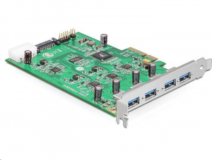 DeLock 4x USB 3.0 bővítő kártya PCI-E (89325)