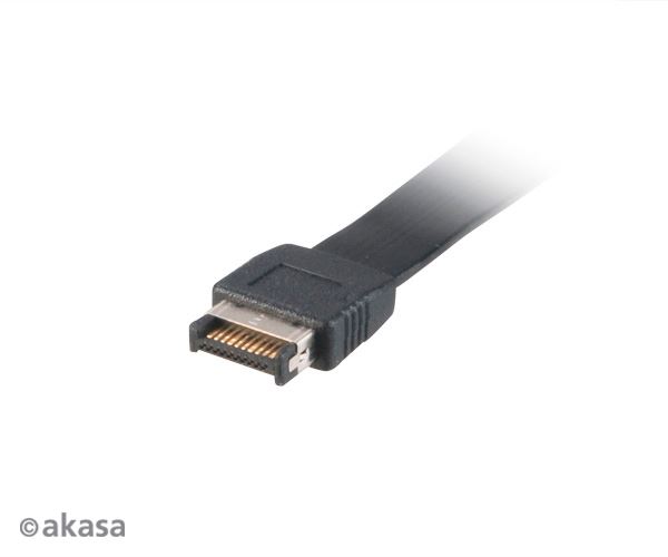 Akasa AK-ICR-32 3.5" előlapi panel (USB 3.1 Gen1 x 2,USB 3.1 Gen2 Type-C x 1)