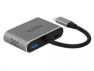 Delock USB Type-C adapter HDMI-hez és VGA-hoz 3.0 USB portal és PD-vel (64074)