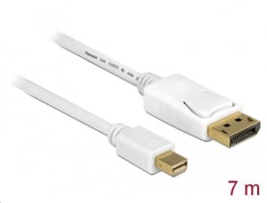 Delock mini Displayport csatlakozó > Displayport csatlakozó 7 m kábel fehér (83485)