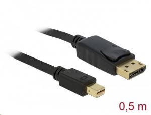 Delock Mini Displayport 1.2 csatlakozó > Displayport csatlakozó 4K 60 Hz 0,5 m kábel (83984)