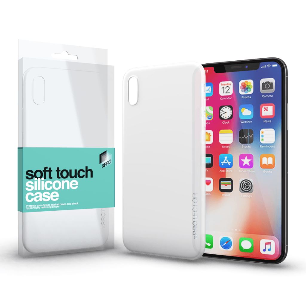Xprotector Soft Touch Silicone Apple iPhone X tok fehér (114315)