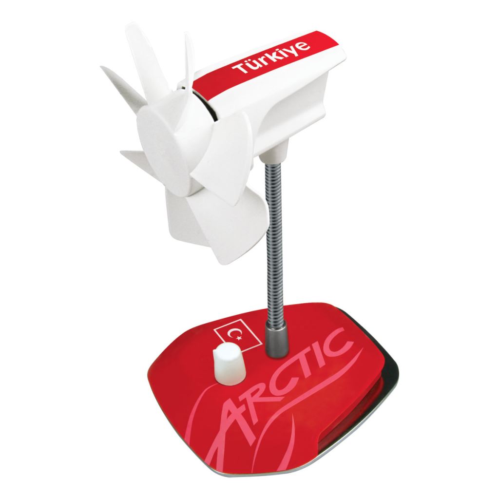 Arctic Turkey Breeze USB asztali ventilátor piros-fehér (AEBRZ00002A)