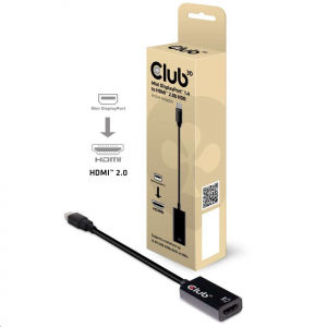 CLUB3D Mini Displayport 1.4 - HDMI 2.0b HDR adapter (CAC-1180)