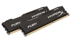 16GB 1866MHz DDR3L RAM Kingston 1.35V HyperX Fury Black Series CL10 (2x8GB) (HX318LC11FBK2/16)