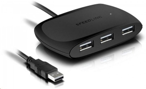 Speedlink Snappy 4 portos USB 2.0 Hub fekete (SL-140011-BK)