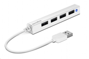 Speedlink Snappy Slim 4 portos USB 2.0 Hub fehér (SL-140000-WE)