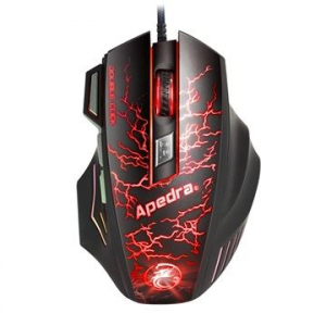 Apedra A7 Gaming egér fekete