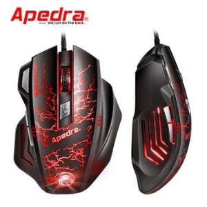 Apedra A7 Gaming egér fekete