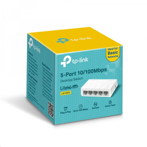 TP-Link LS1005 10/100Mbps 5 portos mini switch