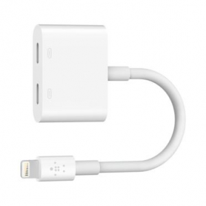 Belkin RockStar Lightning audio + töltő adapter fehér (F8J198btWHT)