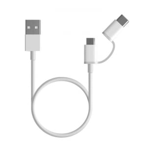 Xiaomi Mi 2-in-1 USB kábel USB A --> Micro USB -> Type C 100cm fehér (SJV4082TY / XMM2IN1USBTC100)