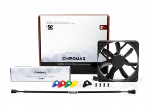 Noctua NF-S12A PWM chromax.black.swap hűtő ventilátor 12cm