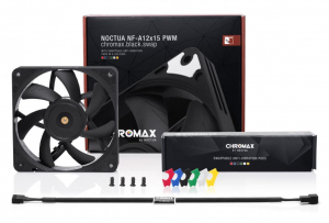 Noctua NF-A12x15 PWM chromax.black.swap hűtő ventilátor 12cm
